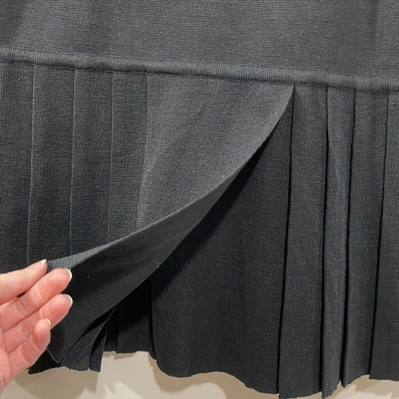 NWOT Vintage Andrea Jovine Wool Sleeveless Drop Waist Pleated Sweater Dr… - Picture 4 of 14